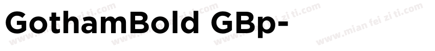 GothamBold GBp字体转换